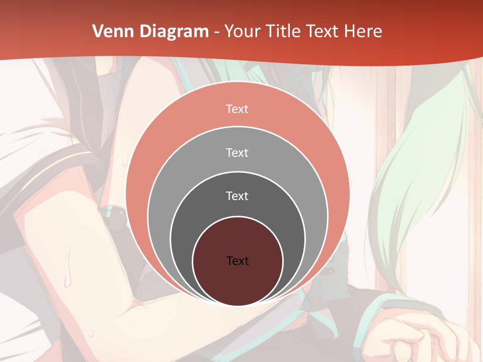 A Couple Of Anime Characters Sitting Next To Each Other PowerPoint Template