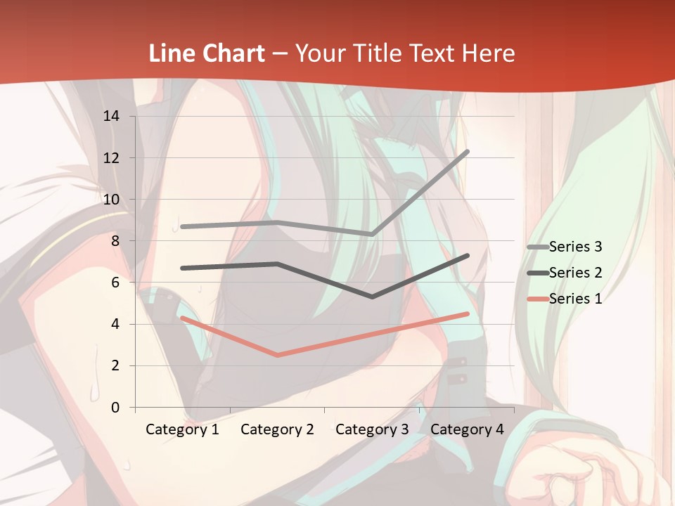 A Couple Of Anime Characters Sitting Next To Each Other PowerPoint Template