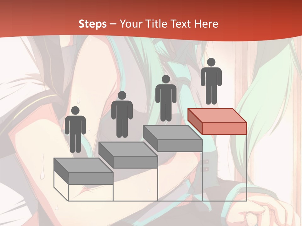 A Couple Of Anime Characters Sitting Next To Each Other PowerPoint Template