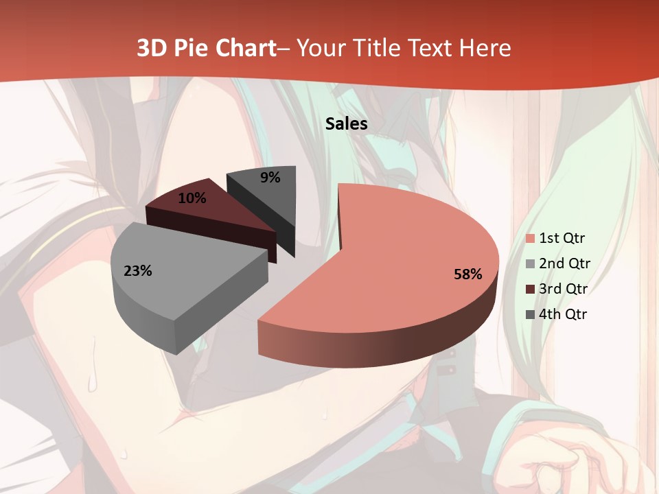 A Couple Of Anime Characters Sitting Next To Each Other PowerPoint Template