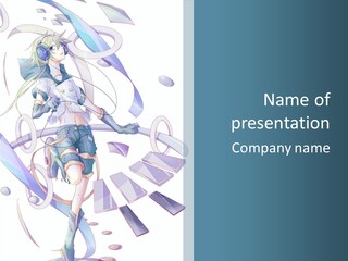 A Girl With A Sword Powerpoint Presentation PowerPoint Template