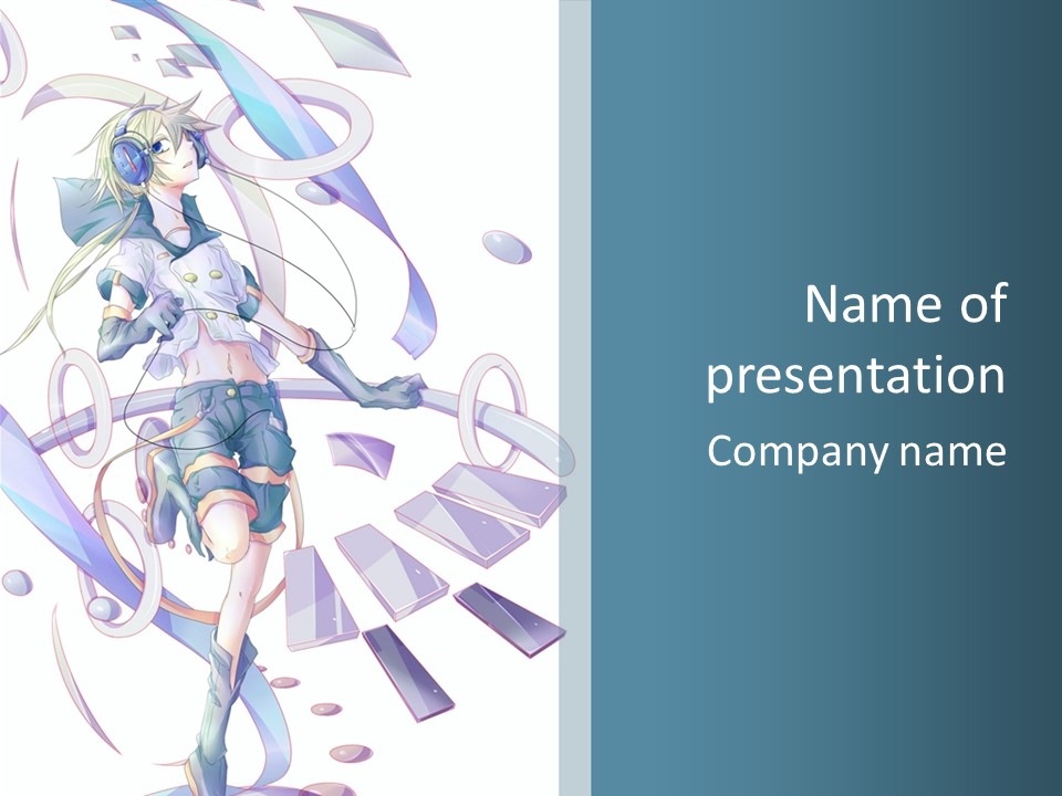 A Girl With A Sword Powerpoint Presentation PowerPoint Template