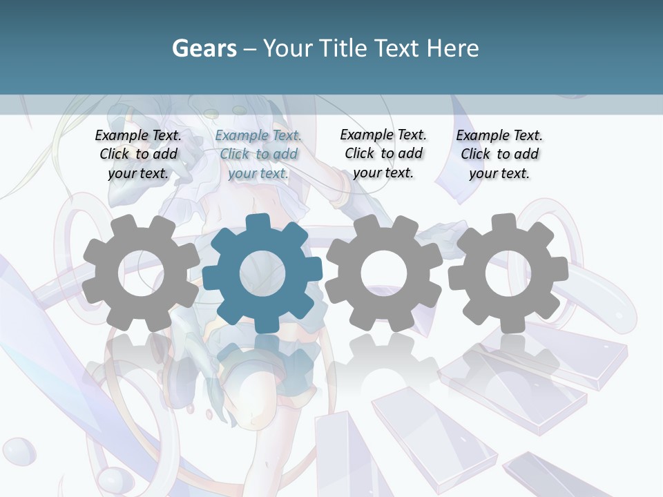 A Girl With A Sword Powerpoint Presentation PowerPoint Template