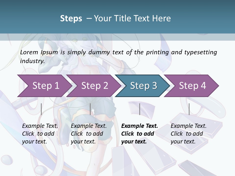 A Girl With A Sword Powerpoint Presentation PowerPoint Template