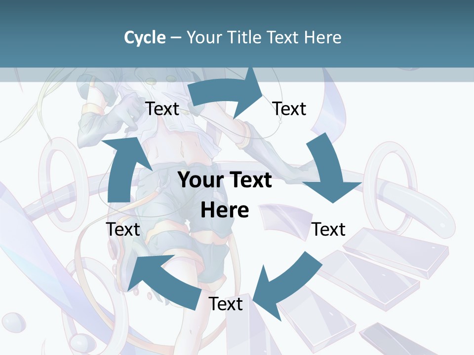A Girl With A Sword Powerpoint Presentation PowerPoint Template