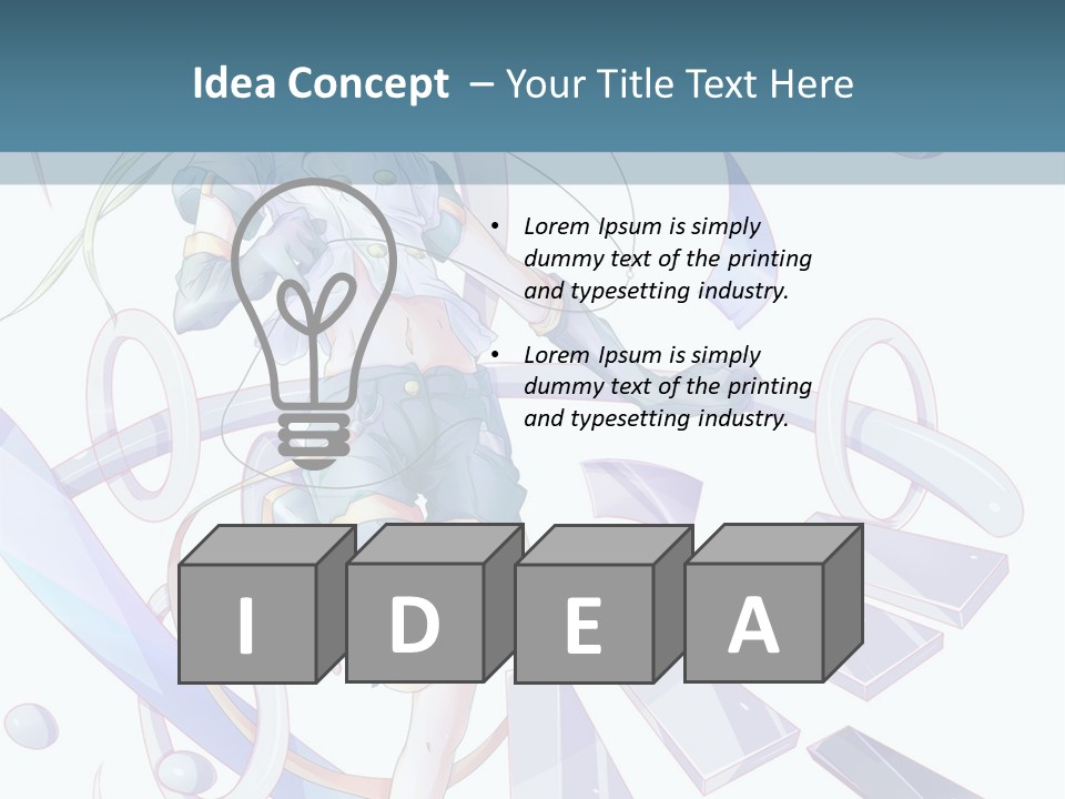 A Girl With A Sword Powerpoint Presentation PowerPoint Template