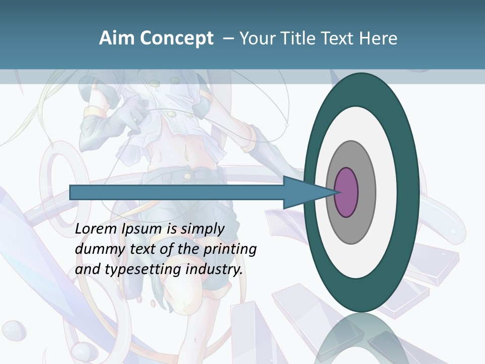 A Girl With A Sword Powerpoint Presentation PowerPoint Template