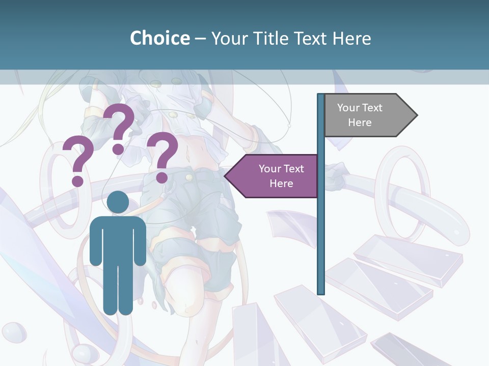 A Girl With A Sword Powerpoint Presentation PowerPoint Template