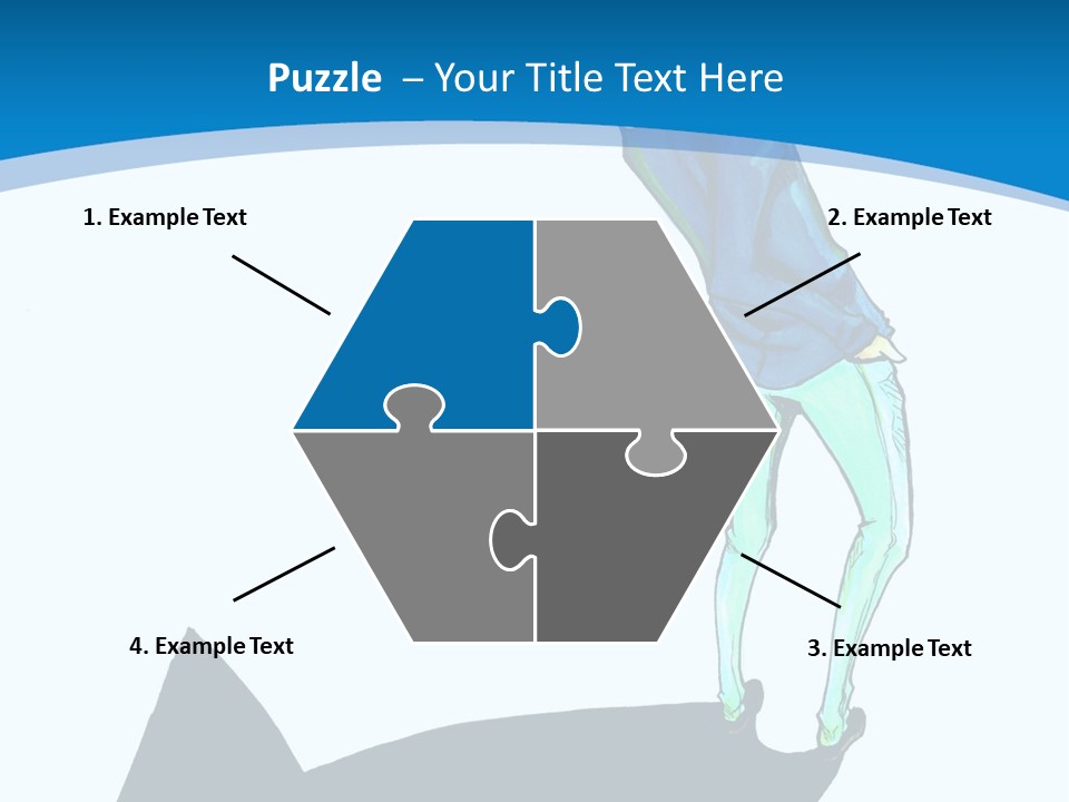 A Person Standing On Top Of A Hill PowerPoint Template