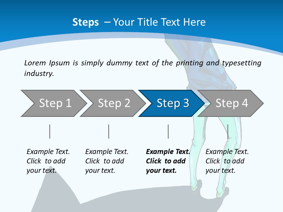 A Person Standing On Top Of A Hill PowerPoint Template