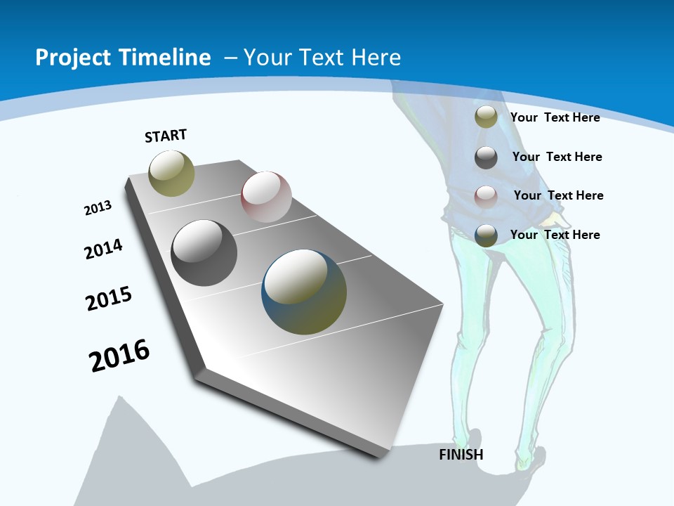 A Person Standing On Top Of A Hill PowerPoint Template