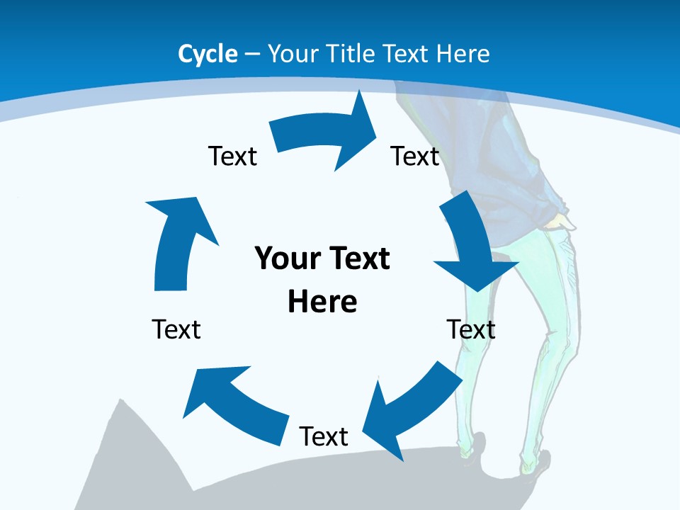A Person Standing On Top Of A Hill PowerPoint Template
