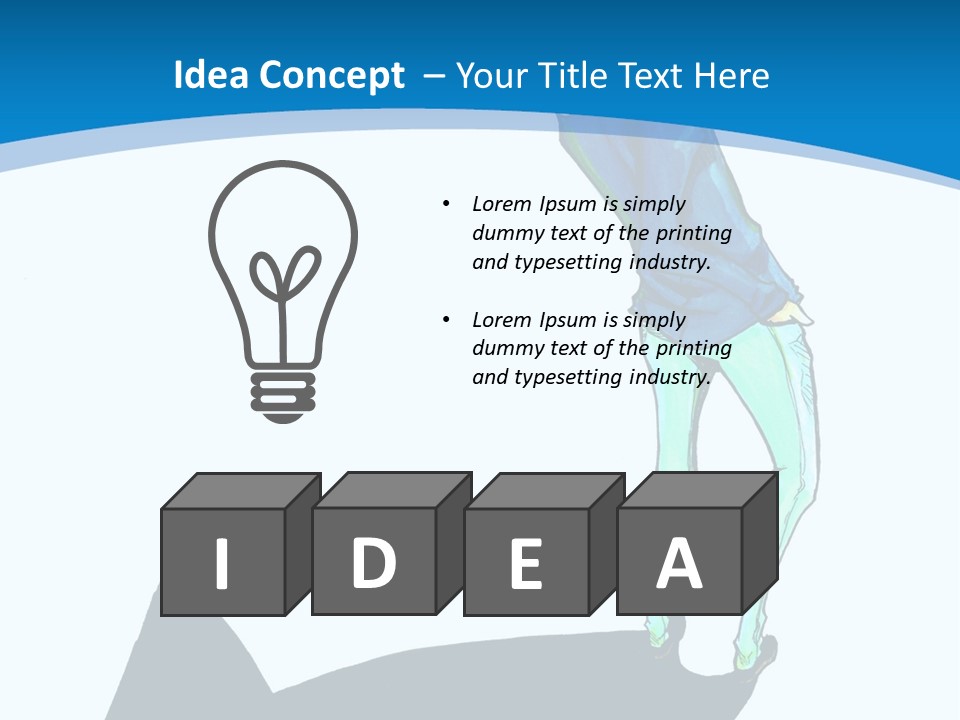 A Person Standing On Top Of A Hill PowerPoint Template