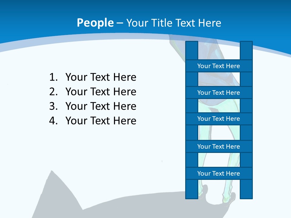 A Person Standing On Top Of A Hill PowerPoint Template