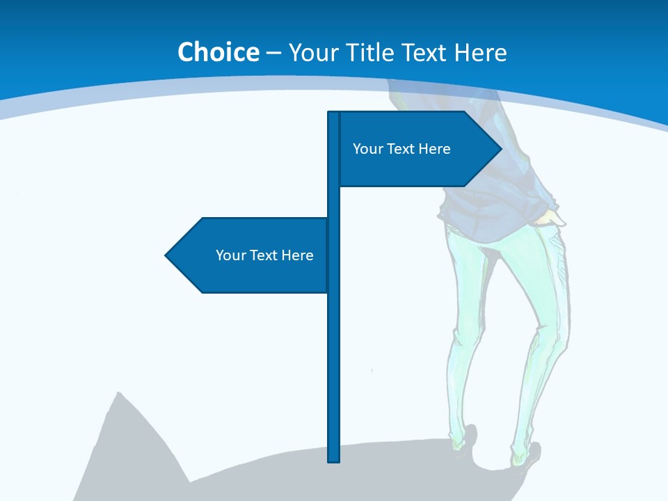 A Person Standing On Top Of A Hill PowerPoint Template