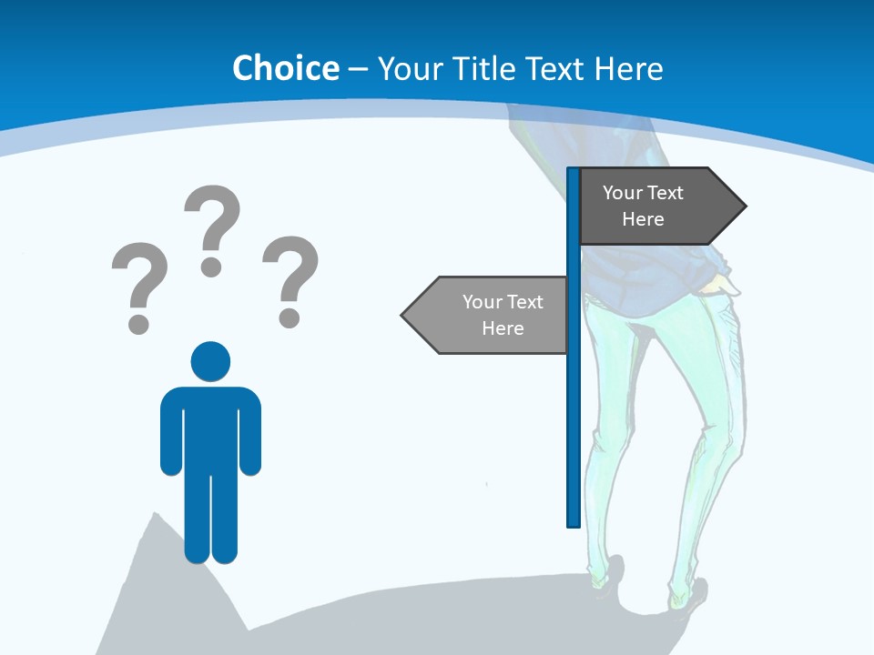 A Person Standing On Top Of A Hill PowerPoint Template