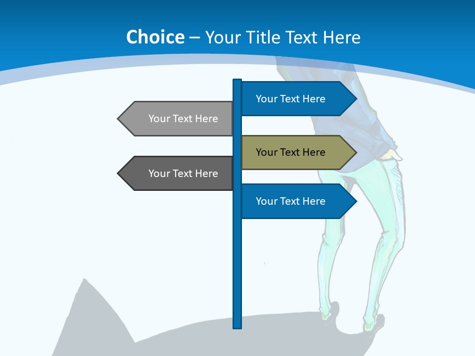 A Person Standing On Top Of A Hill PowerPoint Template