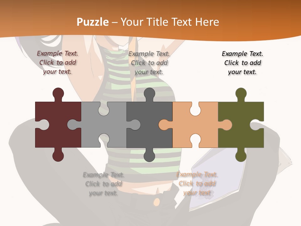 A Woman Sitting On The Floor With A Laptop PowerPoint Template