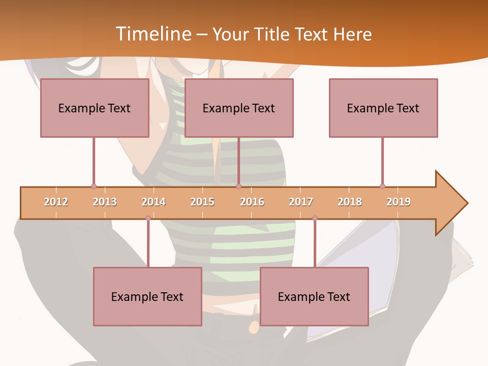 A Woman Sitting On The Floor With A Laptop PowerPoint Template