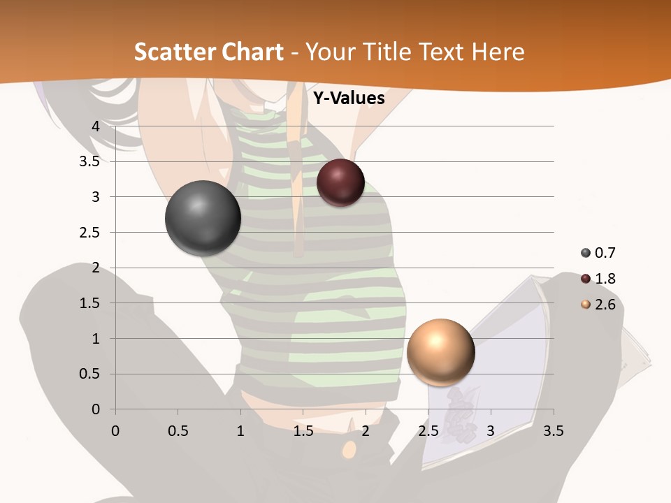 A Woman Sitting On The Floor With A Laptop PowerPoint Template