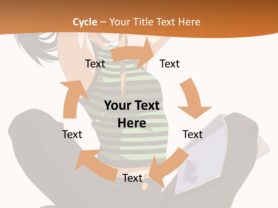 A Woman Sitting On The Floor With A Laptop PowerPoint Template