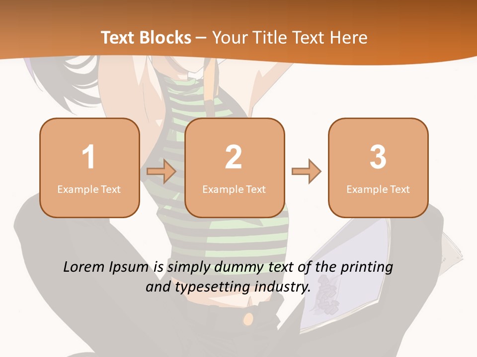 A Woman Sitting On The Floor With A Laptop PowerPoint Template