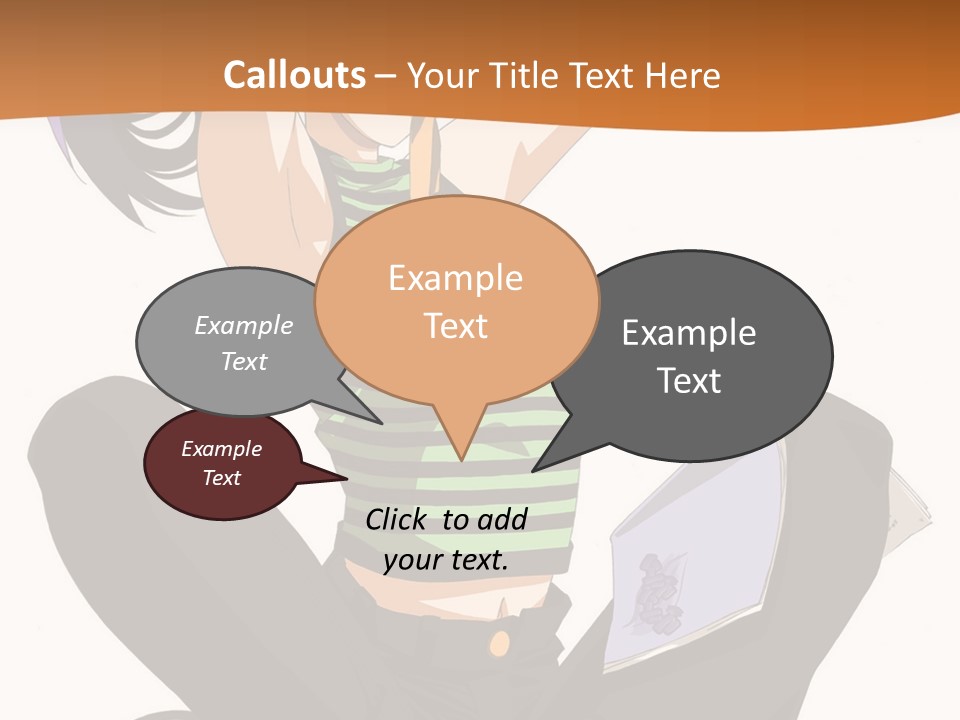 A Woman Sitting On The Floor With A Laptop PowerPoint Template