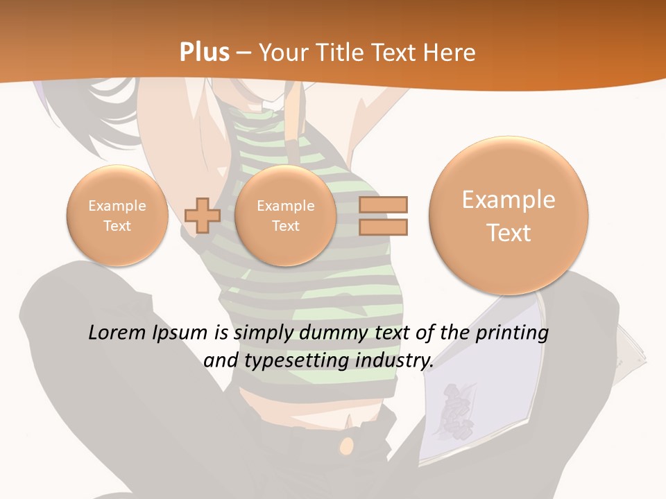 A Woman Sitting On The Floor With A Laptop PowerPoint Template