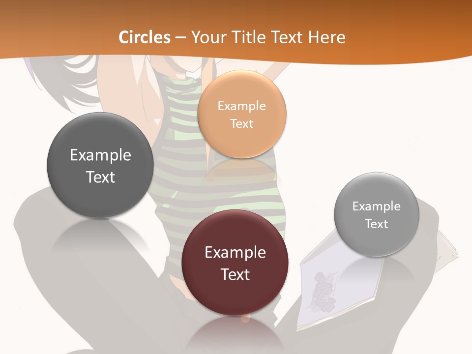 A Woman Sitting On The Floor With A Laptop PowerPoint Template