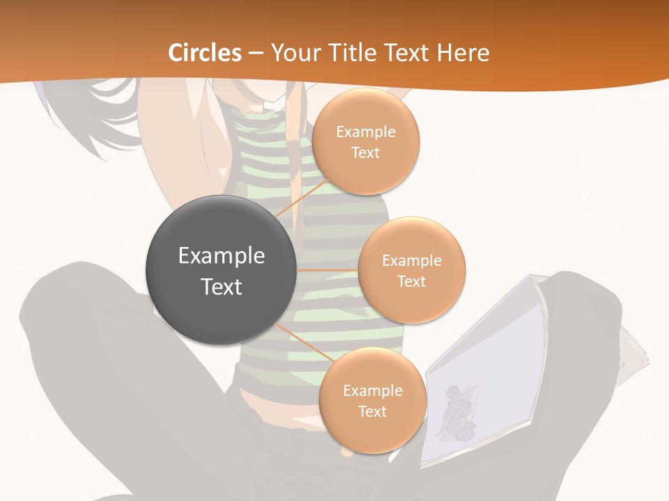 A Woman Sitting On The Floor With A Laptop PowerPoint Template