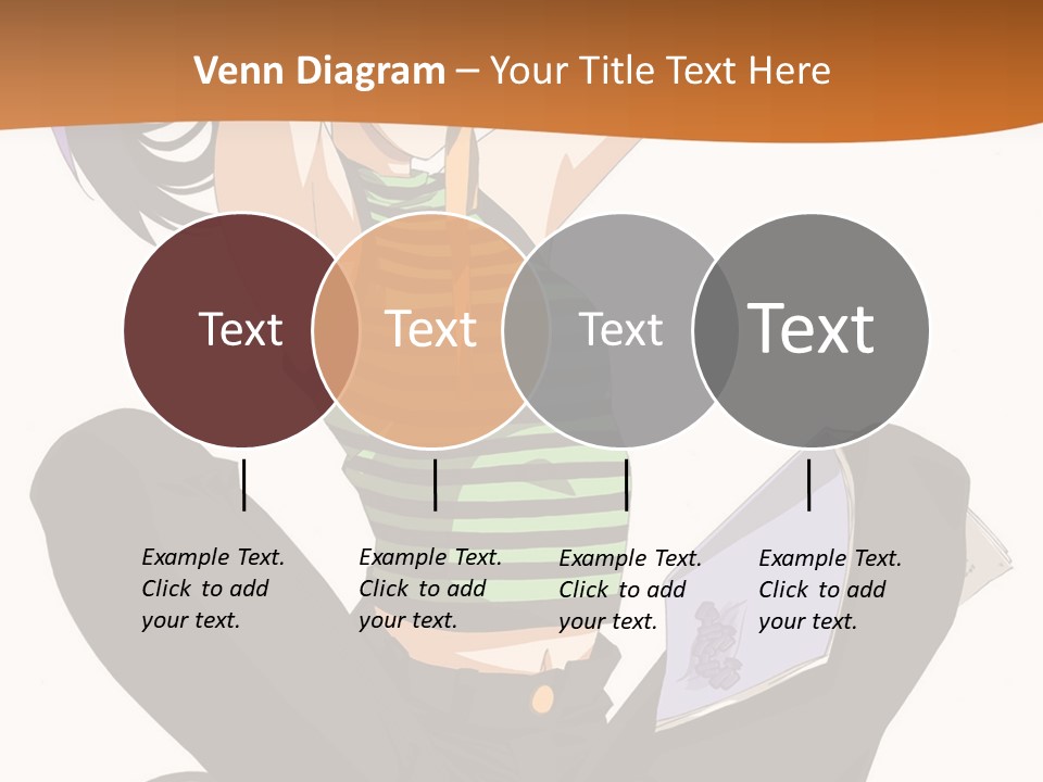 A Woman Sitting On The Floor With A Laptop PowerPoint Template