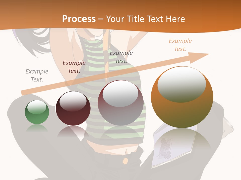 A Woman Sitting On The Floor With A Laptop PowerPoint Template