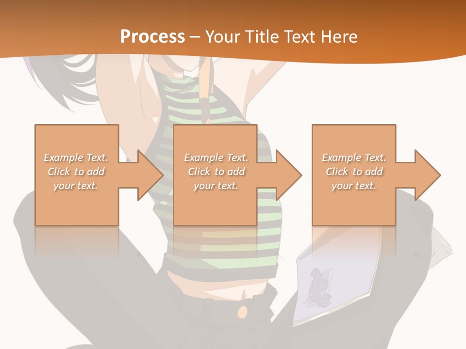 A Woman Sitting On The Floor With A Laptop PowerPoint Template