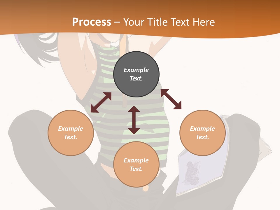 A Woman Sitting On The Floor With A Laptop PowerPoint Template