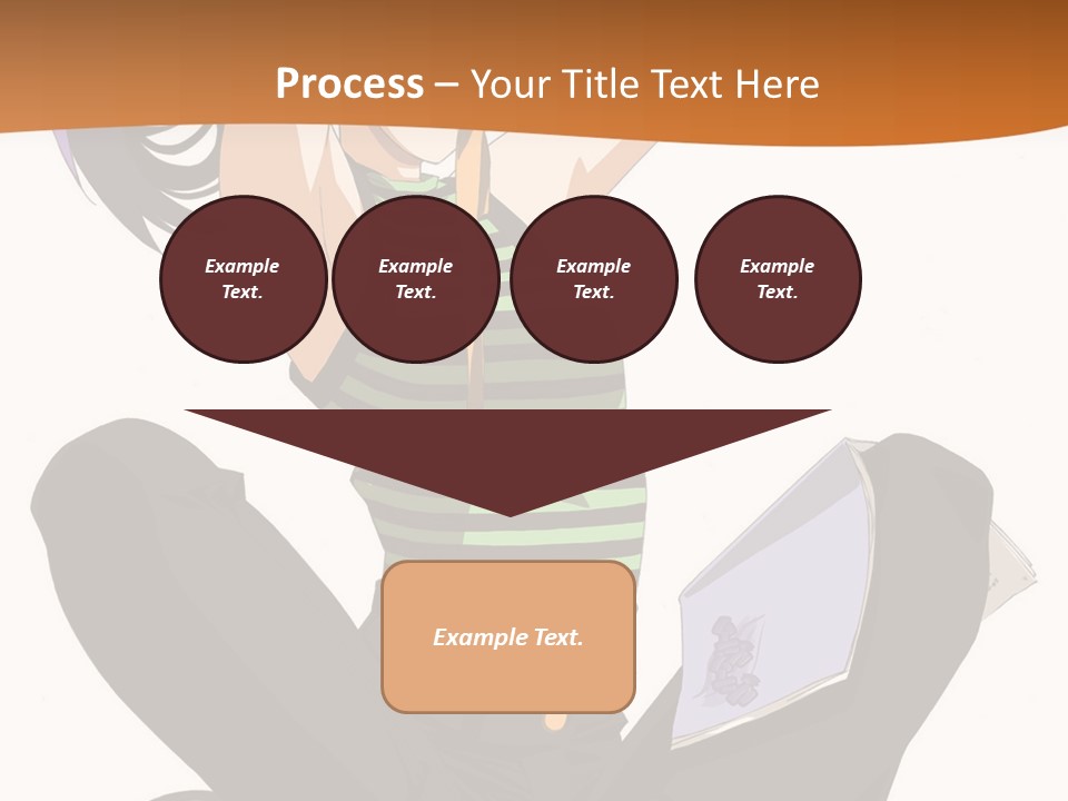 A Woman Sitting On The Floor With A Laptop PowerPoint Template