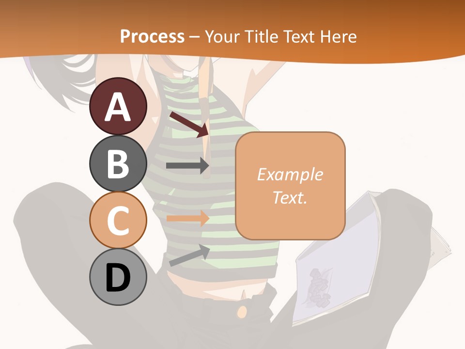 A Woman Sitting On The Floor With A Laptop PowerPoint Template