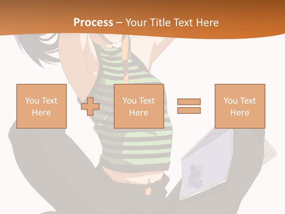 A Woman Sitting On The Floor With A Laptop PowerPoint Template