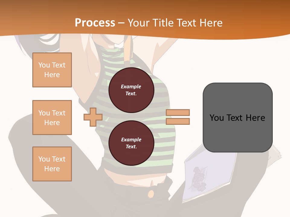 A Woman Sitting On The Floor With A Laptop PowerPoint Template