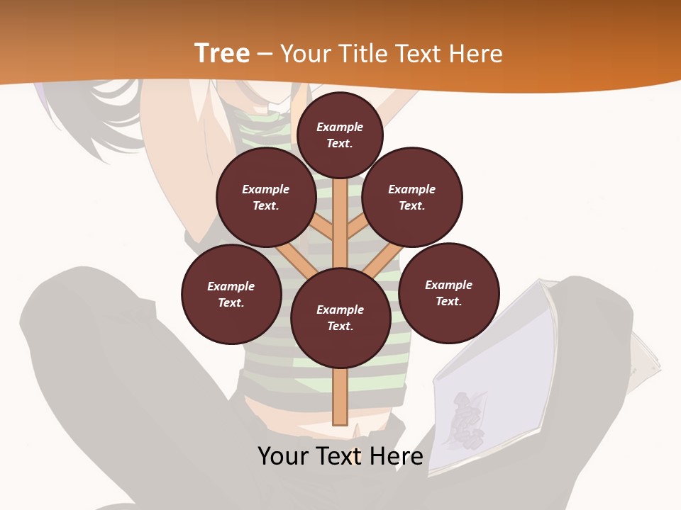 A Woman Sitting On The Floor With A Laptop PowerPoint Template