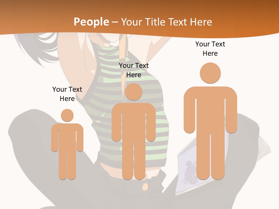 A Woman Sitting On The Floor With A Laptop PowerPoint Template