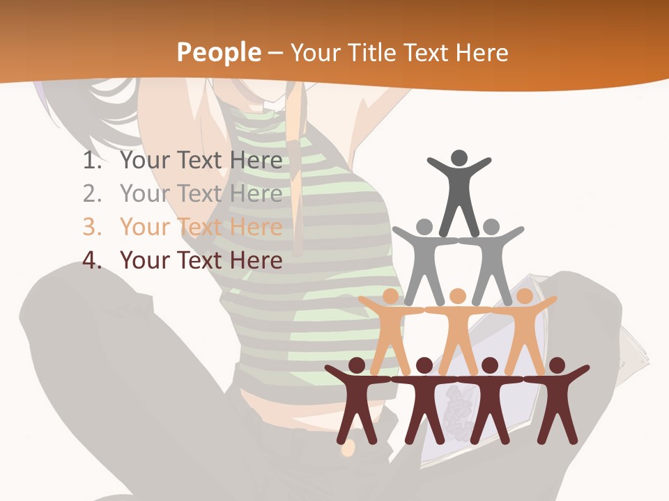 A Woman Sitting On The Floor With A Laptop PowerPoint Template