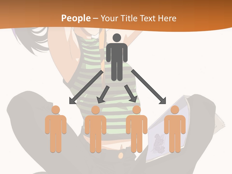 A Woman Sitting On The Floor With A Laptop PowerPoint Template