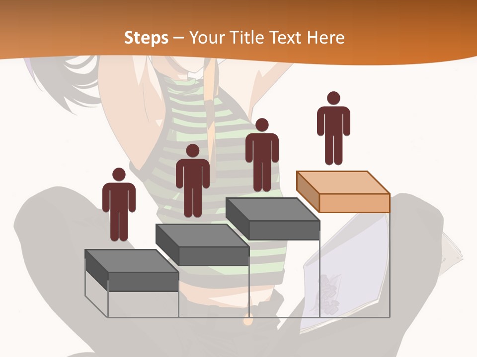 A Woman Sitting On The Floor With A Laptop PowerPoint Template