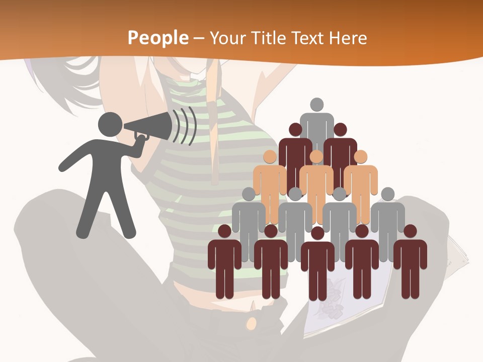 A Woman Sitting On The Floor With A Laptop PowerPoint Template