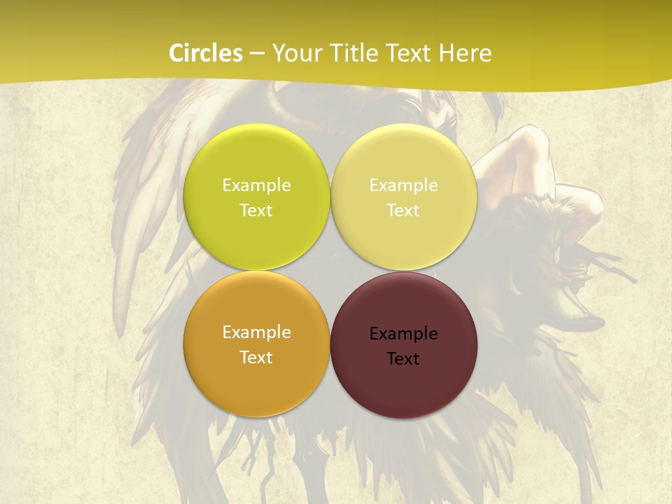 A Picture Of A Bird Sitting On Top Of A Plant PowerPoint Template