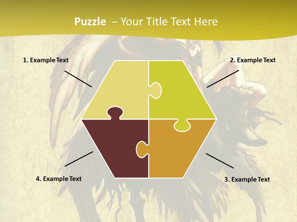 A Picture Of A Bird Sitting On Top Of A Plant PowerPoint Template