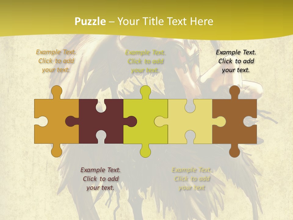 A Picture Of A Bird Sitting On Top Of A Plant PowerPoint Template