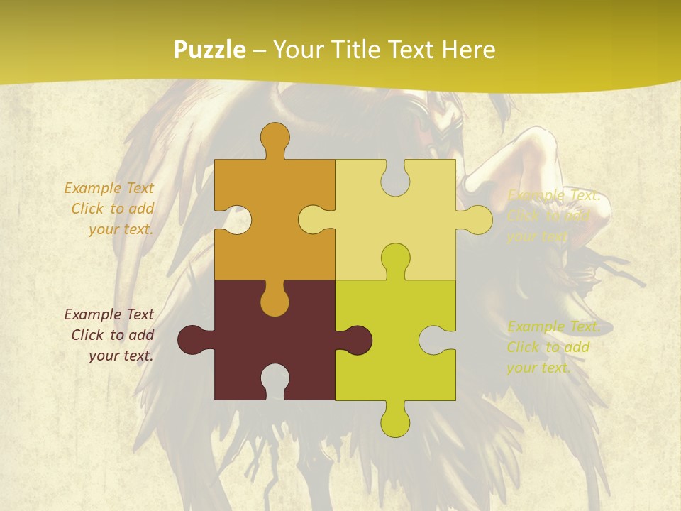 A Picture Of A Bird Sitting On Top Of A Plant PowerPoint Template