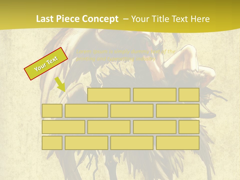 A Picture Of A Bird Sitting On Top Of A Plant PowerPoint Template