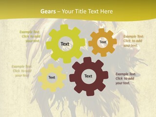 A Picture Of A Bird Sitting On Top Of A Plant PowerPoint Template